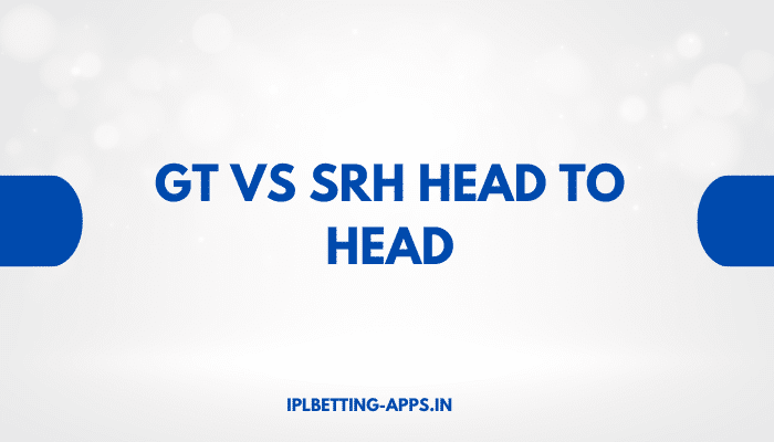 GT vs SRH Head to Head
