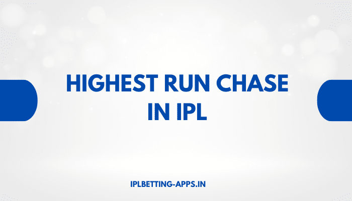 Highest Run Chase in IPL