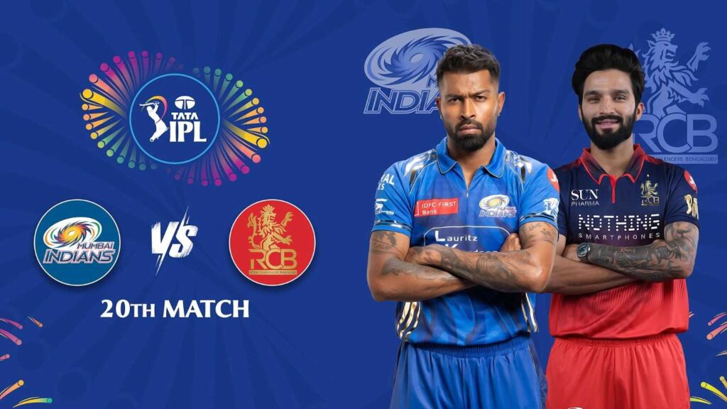 Mumbai Indians vs Royal Challengers Bengaluru Match Details Mumbai Indians vs Royal Challengers Bengaluru Match Details